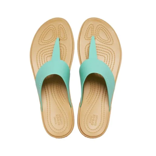 כפכפי קרוקס לנשים Crocs Tulum flip Jade Stone 206752-3UG