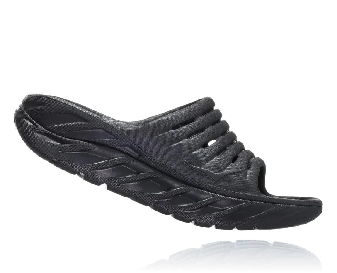 כפכפי התאוששות אורה הוקה לגברים בצבע שחור Hoka M Ora Recovery Slide  1099673/BBLC