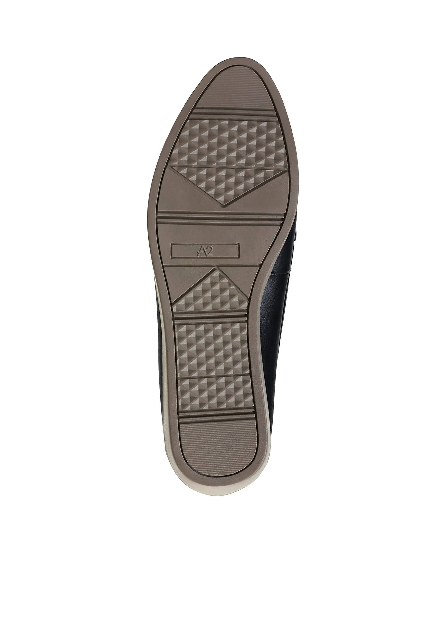 Aerosoles Black Low Wedge Platform Flatform Round Toe Classic Slip On Loafers