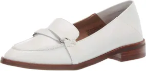 Aerosoles Women's South East White Leather Slip On Loafer Shoe