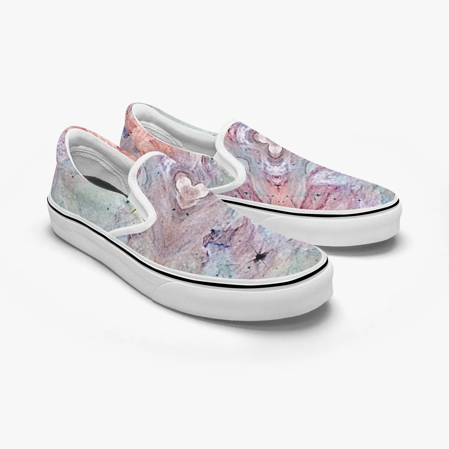 Aphrodite Split-Style Psychedelic Slip-On Shoes