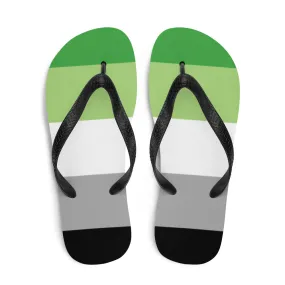 Aromantic Pride Flip-Flops