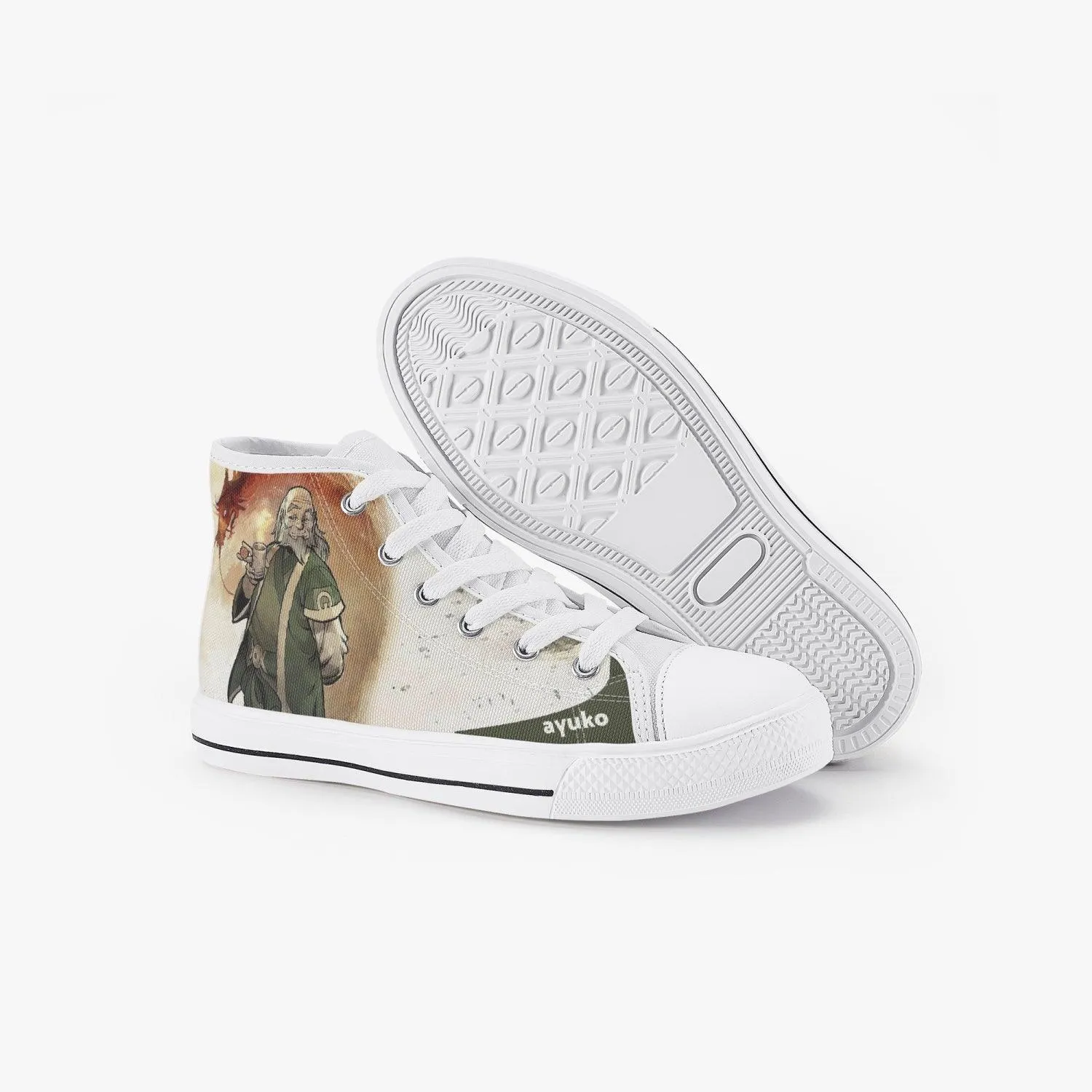 Avatar The Last Airbender Iroh Kids A-Star High Anime Shoes