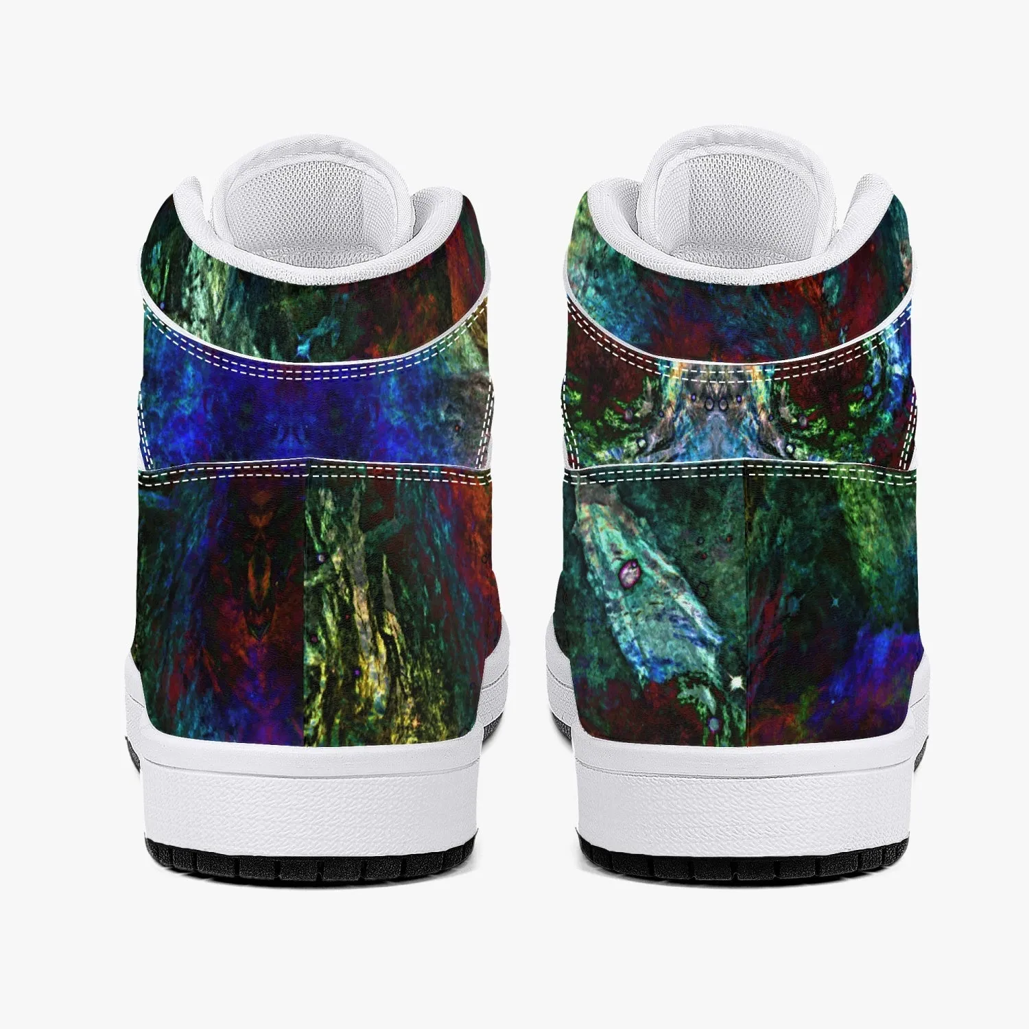 Azule Psychedelic Split-Style High-Top Sneakers