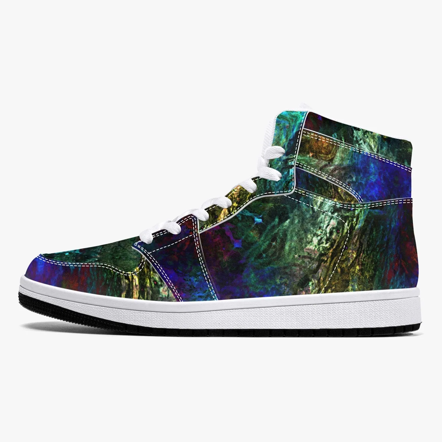 Azule Psychedelic Split-Style High-Top Sneakers