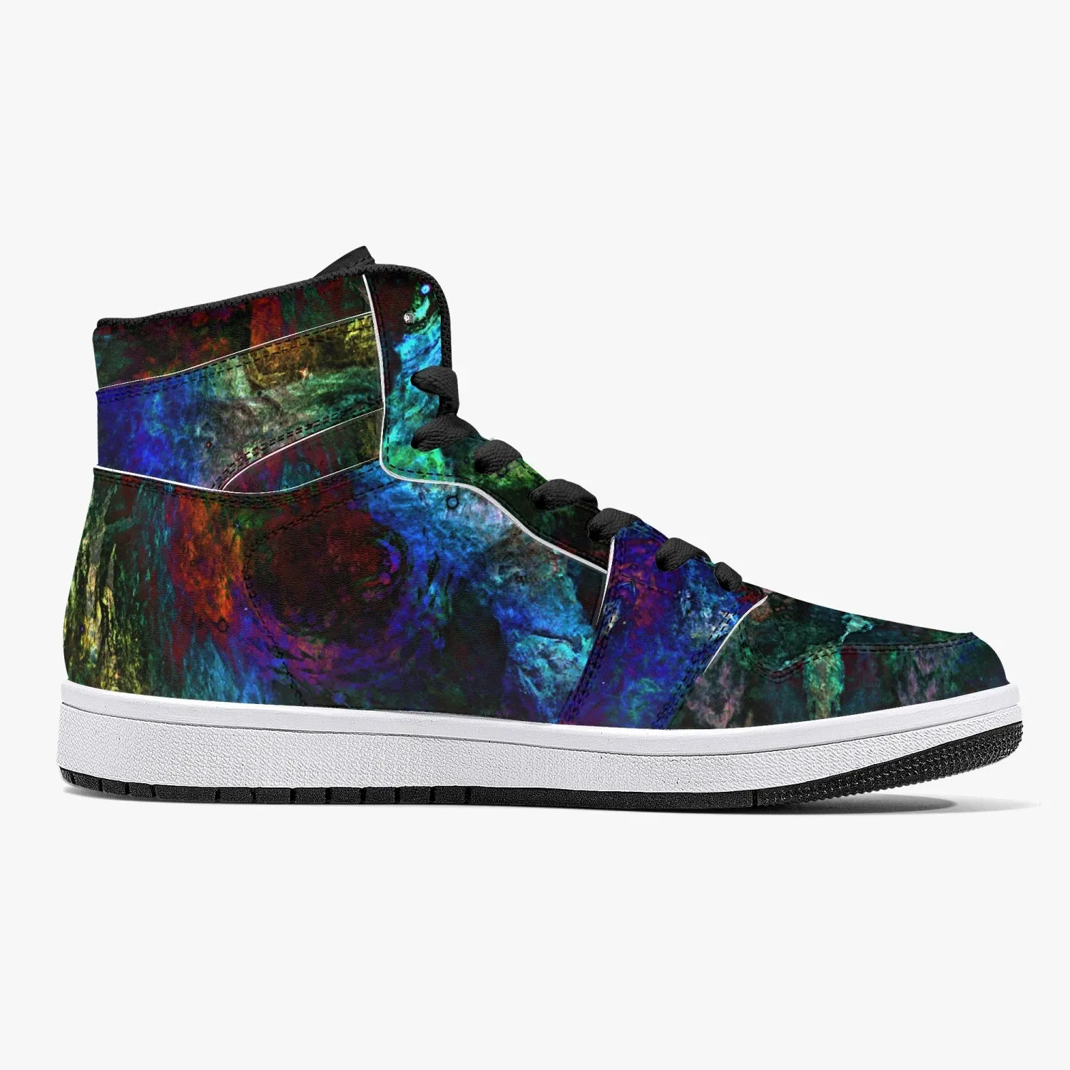 Azule Psychedelic Split-Style High-Top Sneakers