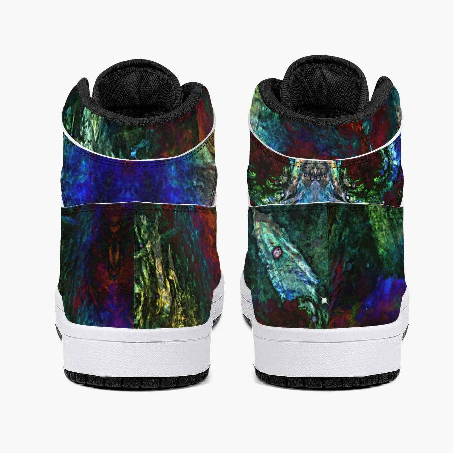 Azule Psychedelic Split-Style High-Top Sneakers