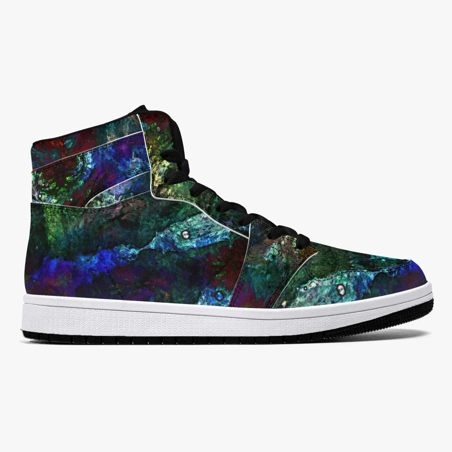 Azule Psychedelic Split-Style High-Top Sneakers