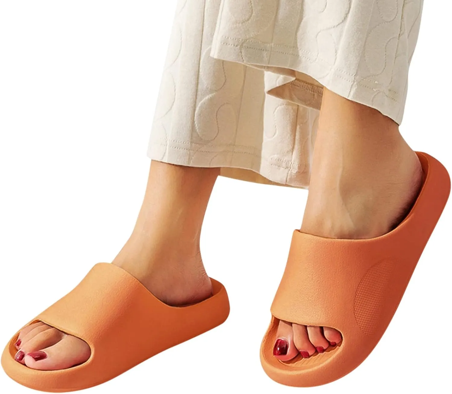 Bathroom Slipper Womens Pillow Slippers Mens Shower Shoes Bath Slippers Drainage Hole Comfortable Soft Sole