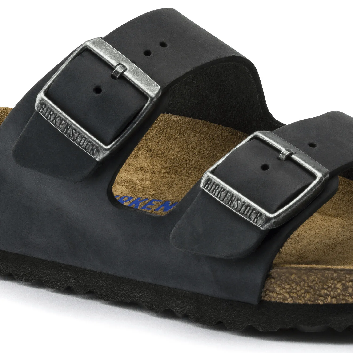 Birkenstock Arizona Soft Footbed Oiled Nubuck Leather Narrow Fit Unisex Sandals