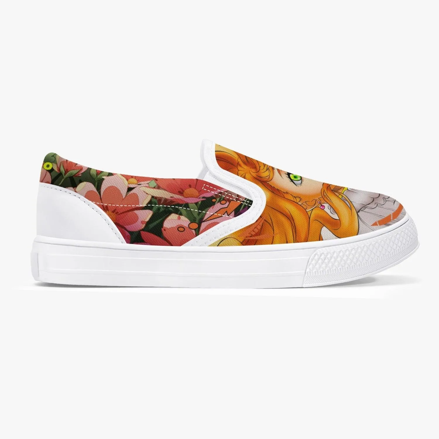 Black Clover Mimosa Vermillion Kids Slip Ons Anime Shoes
