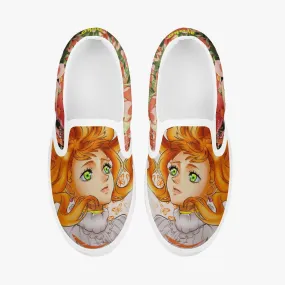 Black Clover Mimosa Vermillion Kids Slip Ons Anime Shoes