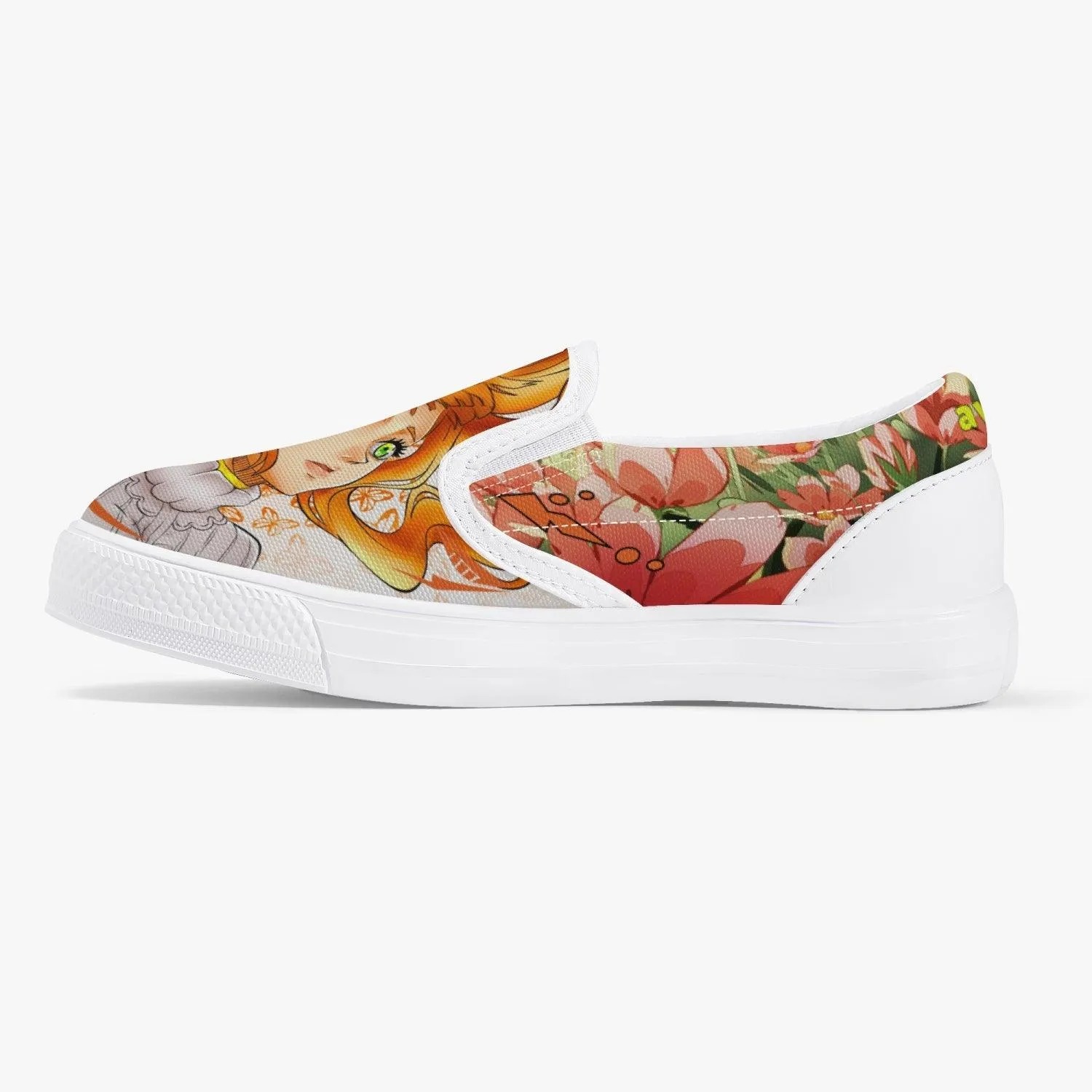 Black Clover Mimosa Vermillion Kids Slip Ons Anime Shoes