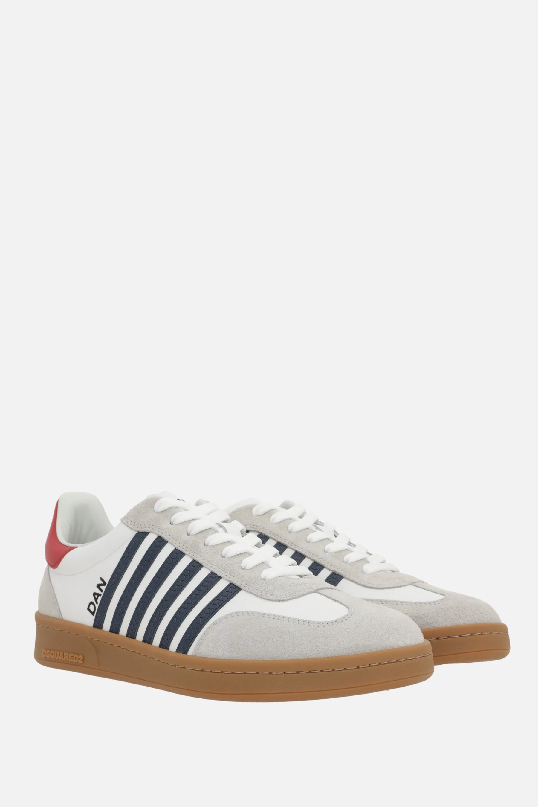 Boxer Leather and Suede Sneakers