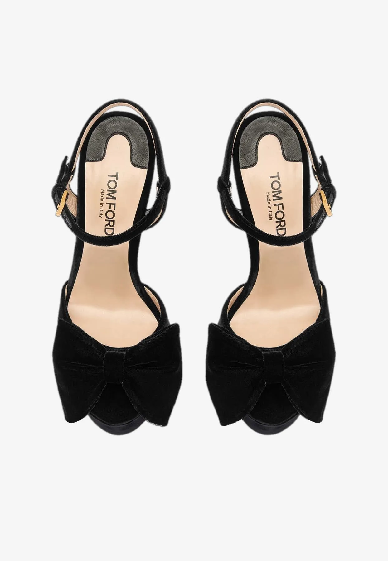 Brigitte 130 Platform Velvet Sandals