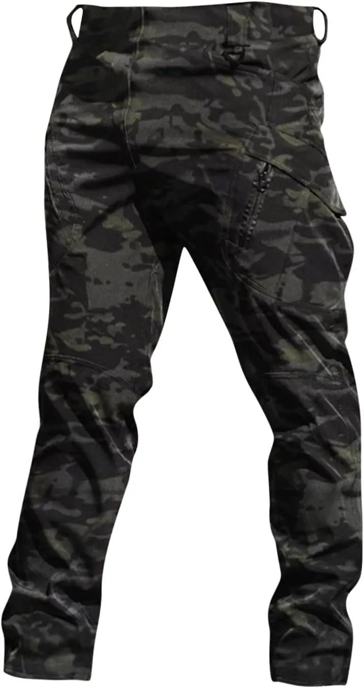 Cargo Pants for Men Waterproof Relaxed Fit Waterproof Hiking Pants Quick Dry Travel with Pockets