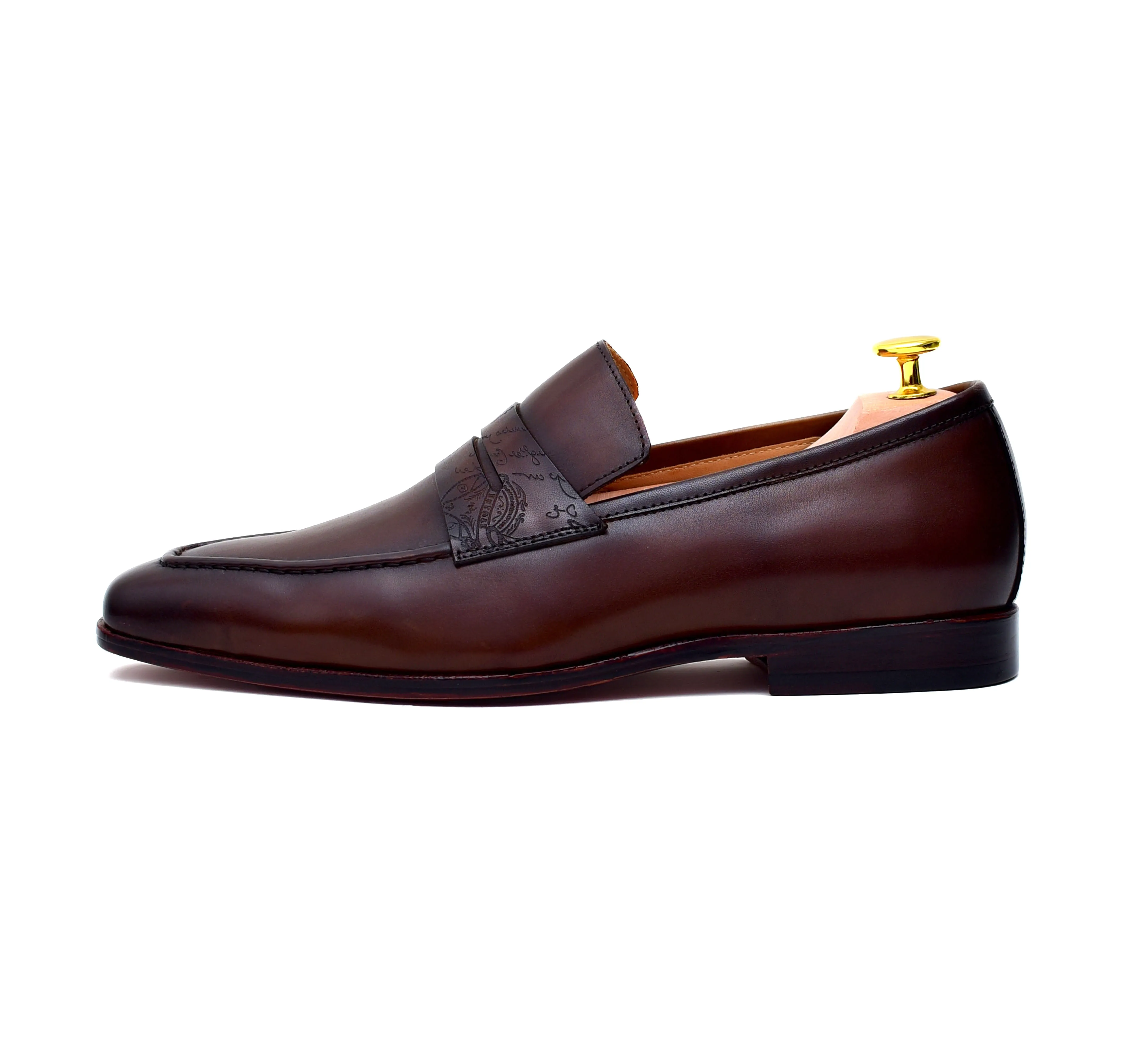 Carrera II - Brown Calf Penny Loafers