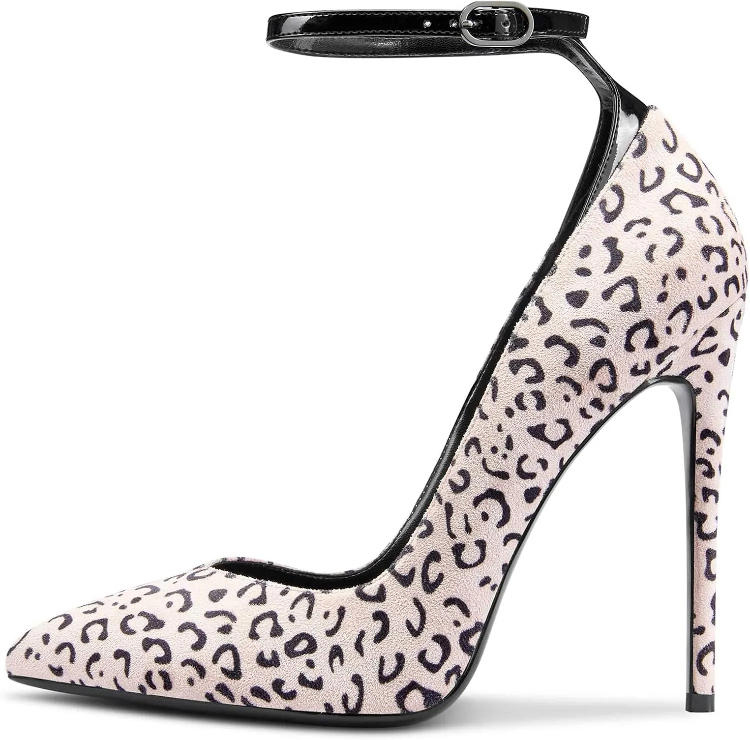 Castamere Womens Sexy Ankle Strap High Heels Pumps Elegant Pointy Toe Stilettos 12CM Heel Shoes