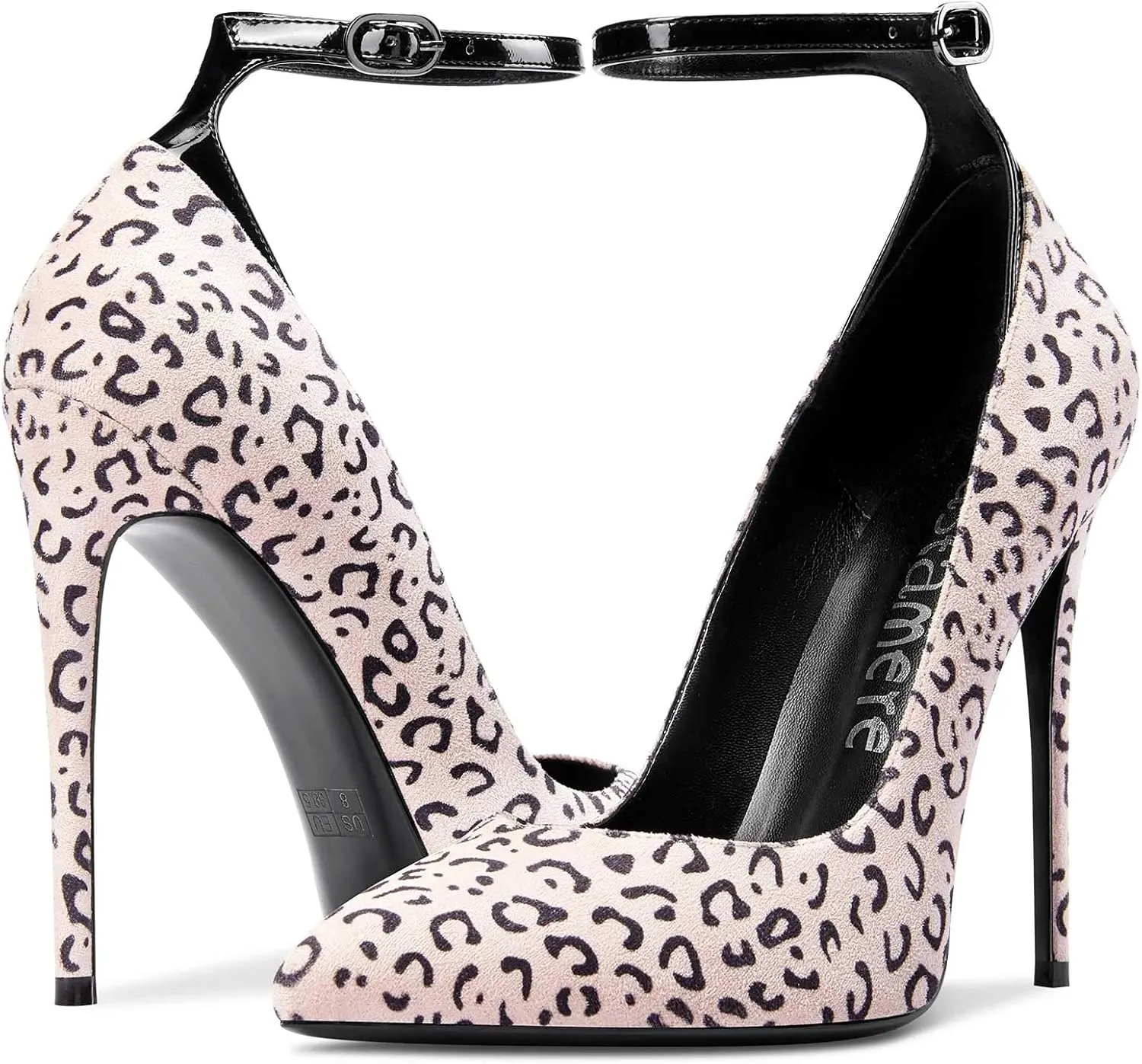 Castamere Womens Sexy Ankle Strap High Heels Pumps Elegant Pointy Toe Stilettos 12CM Heel Shoes
