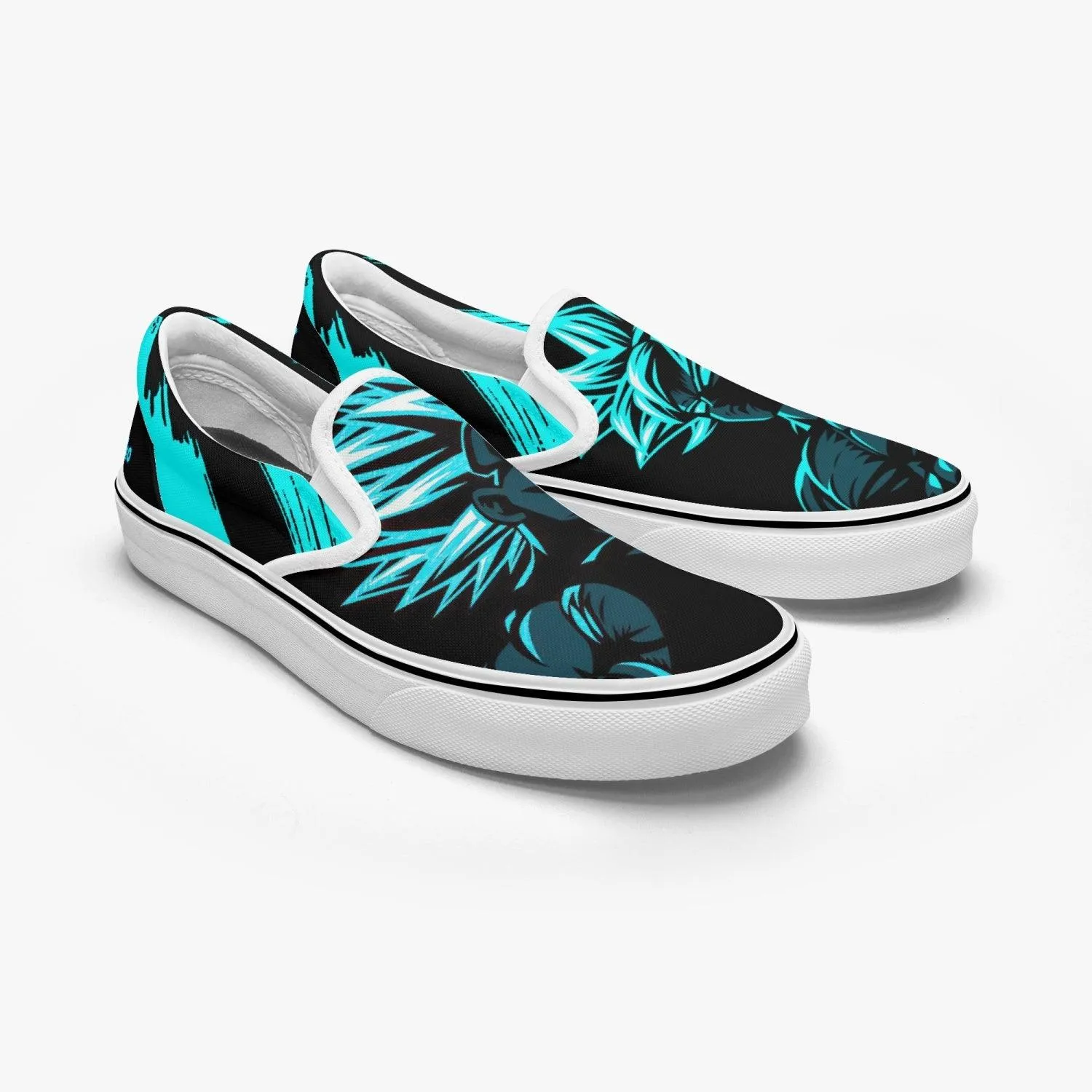 Dragonball Z Goku and Vegeta Slip Ons Anime Shoes