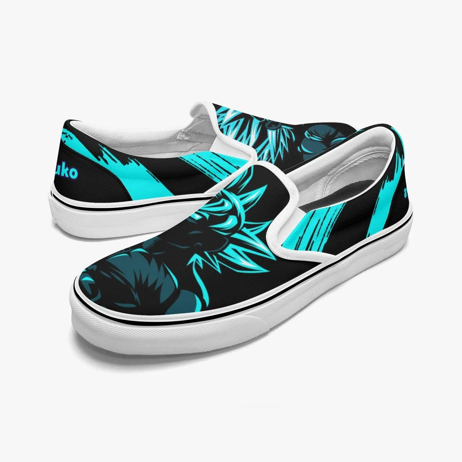 Dragonball Z Goku and Vegeta Slip Ons Anime Shoes