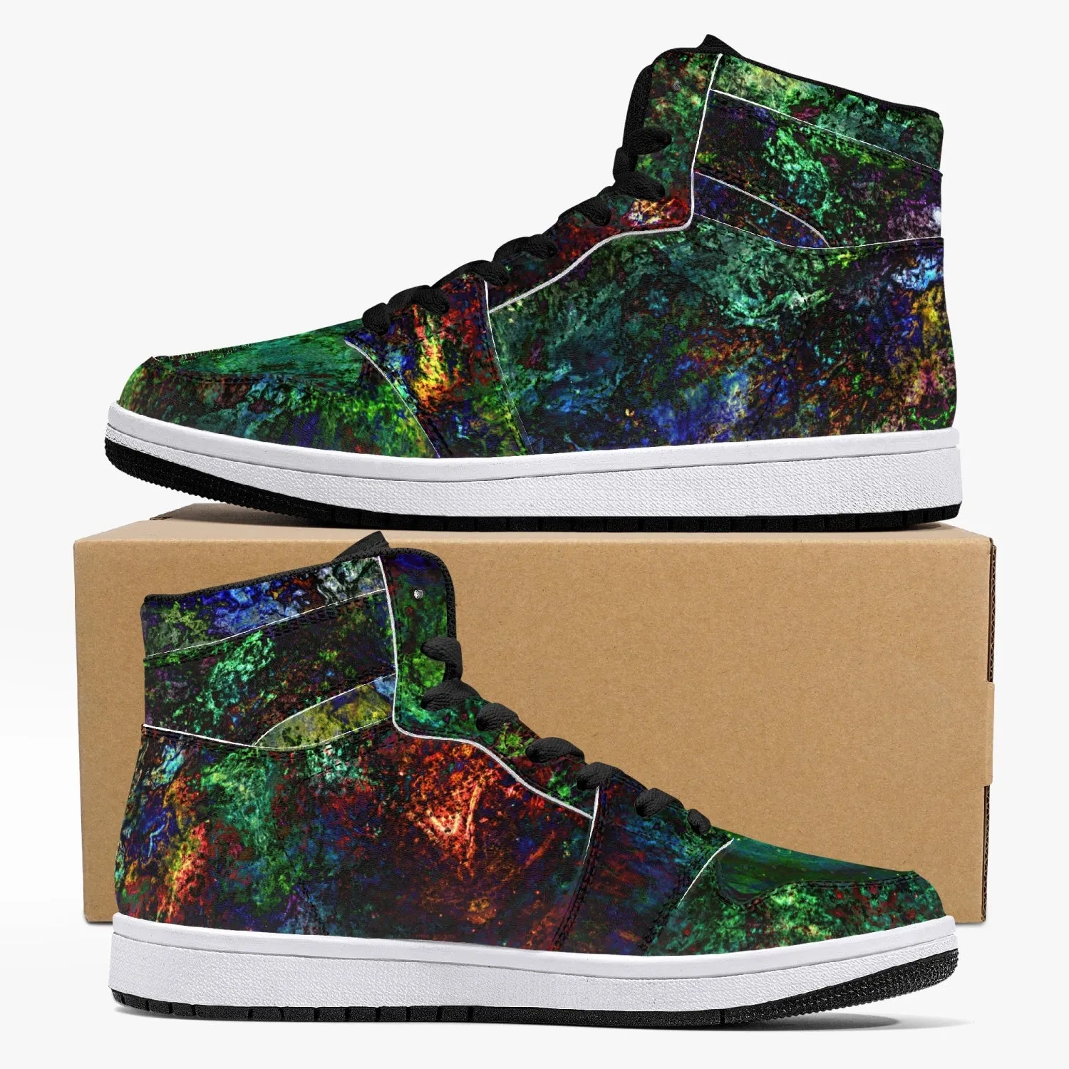 Epsilon Psychedelic Split-Style High-Top Sneakers