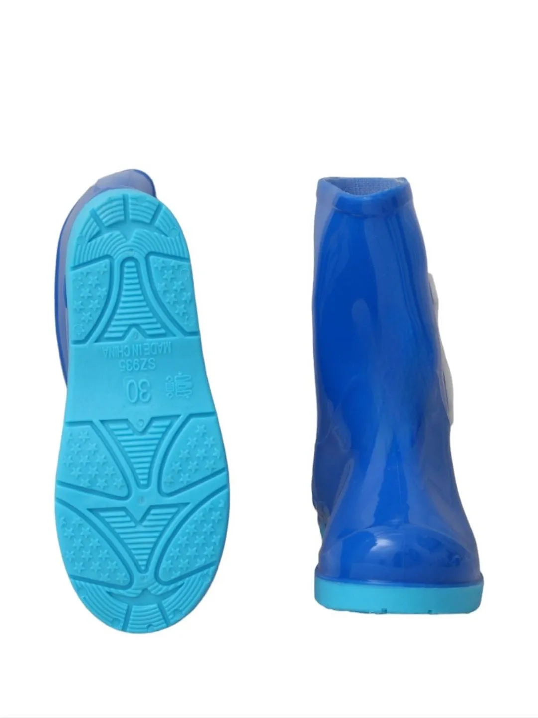 Galactic Blue Astronaut Rain Boots For Boys