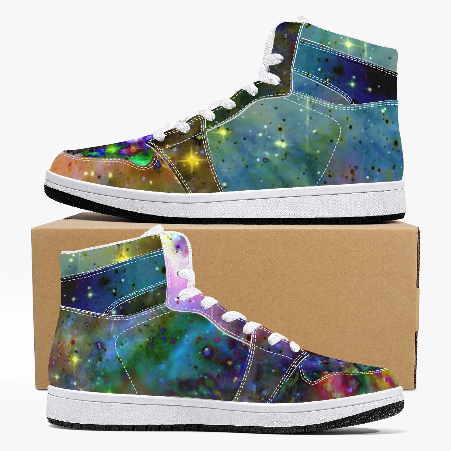 Kemrin Psychedelic Split-Style High-Top Sneakers
