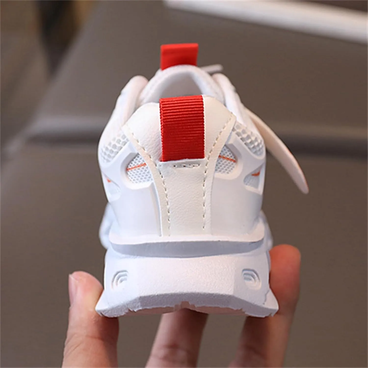 Kids LED Light Sneakers Boys Girls Adjustable Strap Luminous Sport Walking Shoes Mesh Breathable Running Shoes