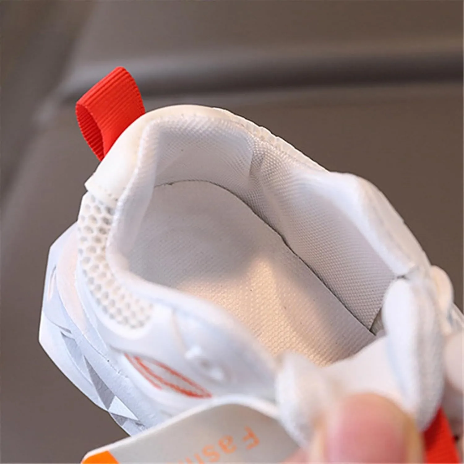 Kids LED Light Sneakers Boys Girls Adjustable Strap Luminous Sport Walking Shoes Mesh Breathable Running Shoes