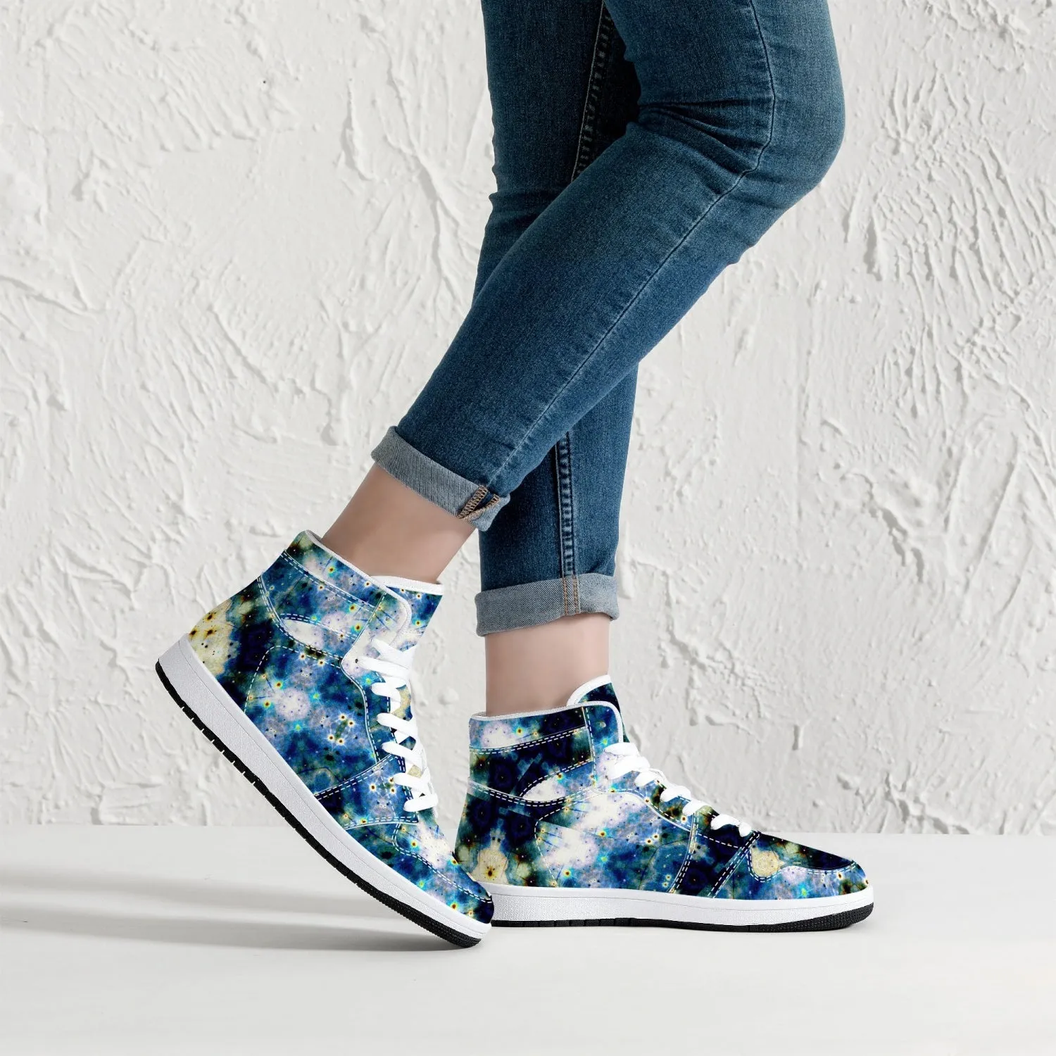 Kithin Psychedelic Split-Style High-Top Sneakers