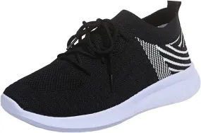 Lausiuoe Women's Fashion Sneakers Slip On Running Shoes Ladies Walking Tennis Mesh Lightweight Breathable Casual Shoes