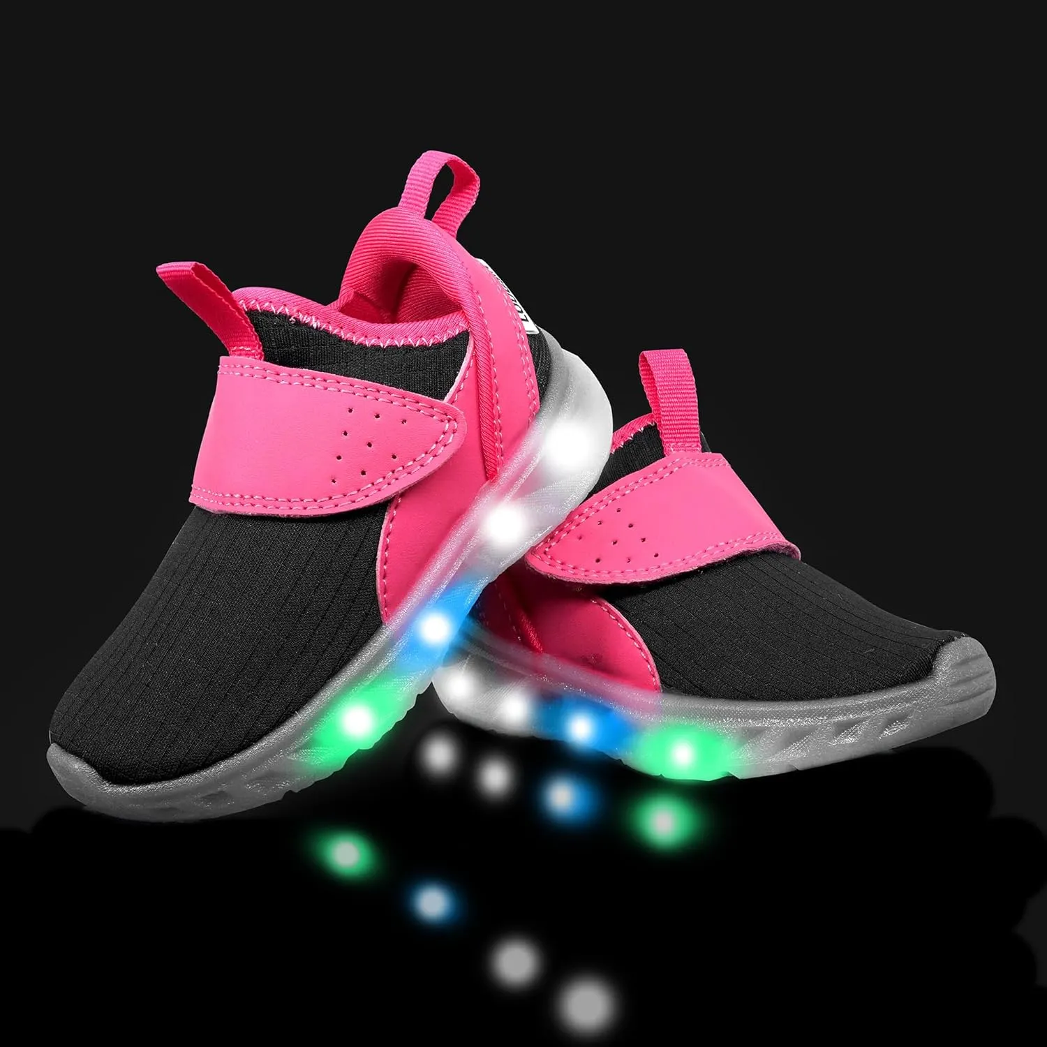 LOUGSIN Boys Girls Light Up Shoes Lightweight Breathable Comfort Tennis Zyteo Walking Running Sneakers for Toddler Little Kids