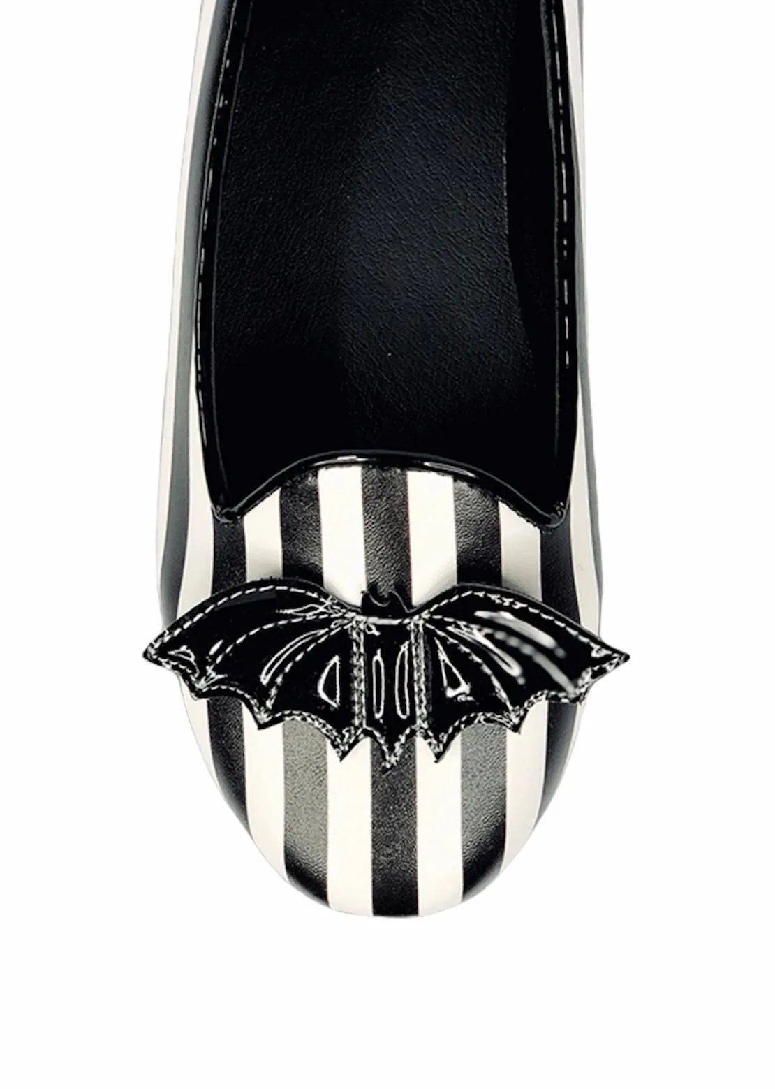 Lydia Bat Striped Flat
