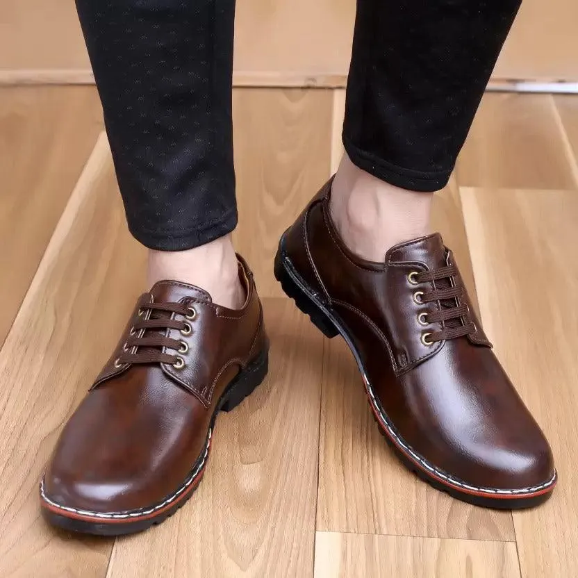 Men's faux Leather Slip On Formal Shoes Anti Skid Sole shoes for men.