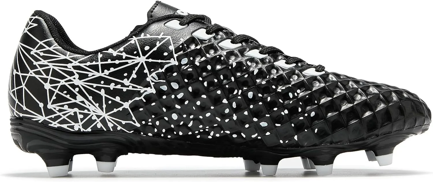 Men's Soccer Cleats Outdoor Football Shoes Durable Firm Ground Lightweight Adult Rugby Boots