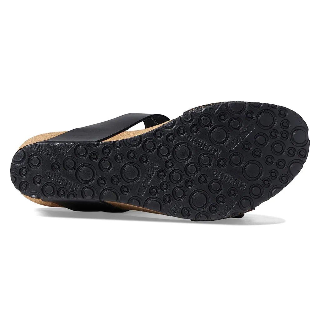 Mephisto Lissandra Full Grain Printed Leather Women's Wedge Sandals