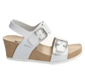 Mephisto Lissandra Full Grain Printed Leather Women's Wedge Sandals