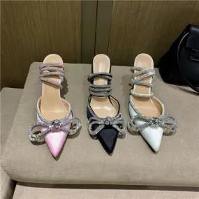 Princess Embellished Tie Up Heels