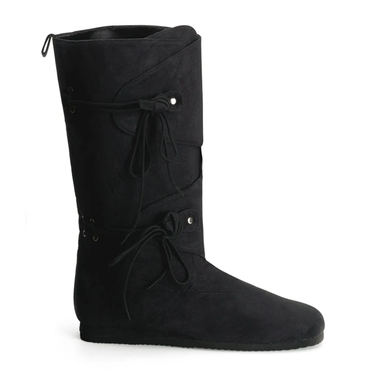 RENAISSANCE-100 Fancy Dress Costume Funtasma Men's Boots Black Microfiber