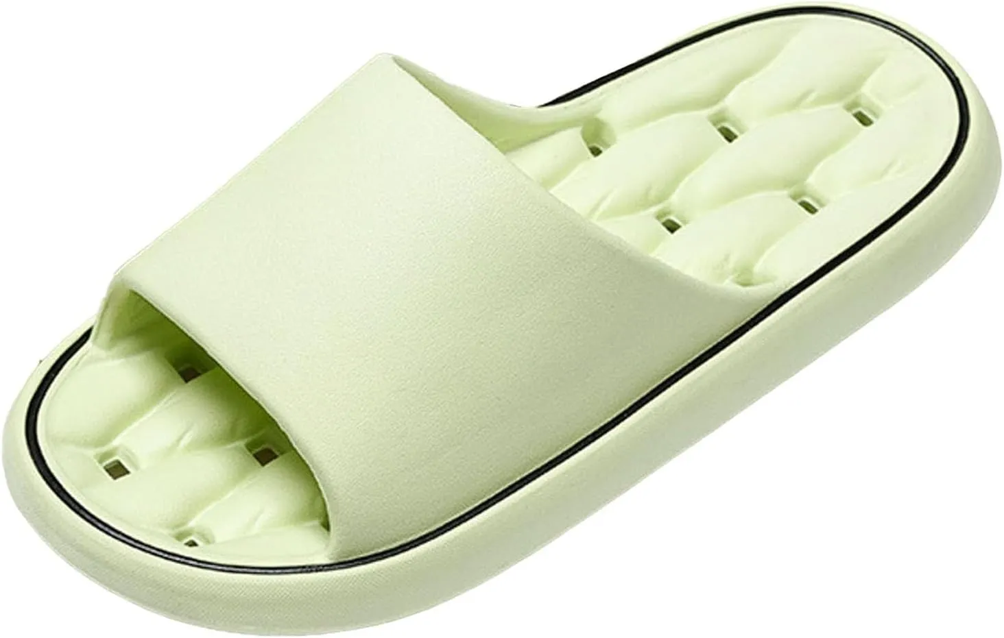 Same Couple Bathroom for Men and Women Leaking Water Soft Bottom Comfortable Bathing at Womens Slippers