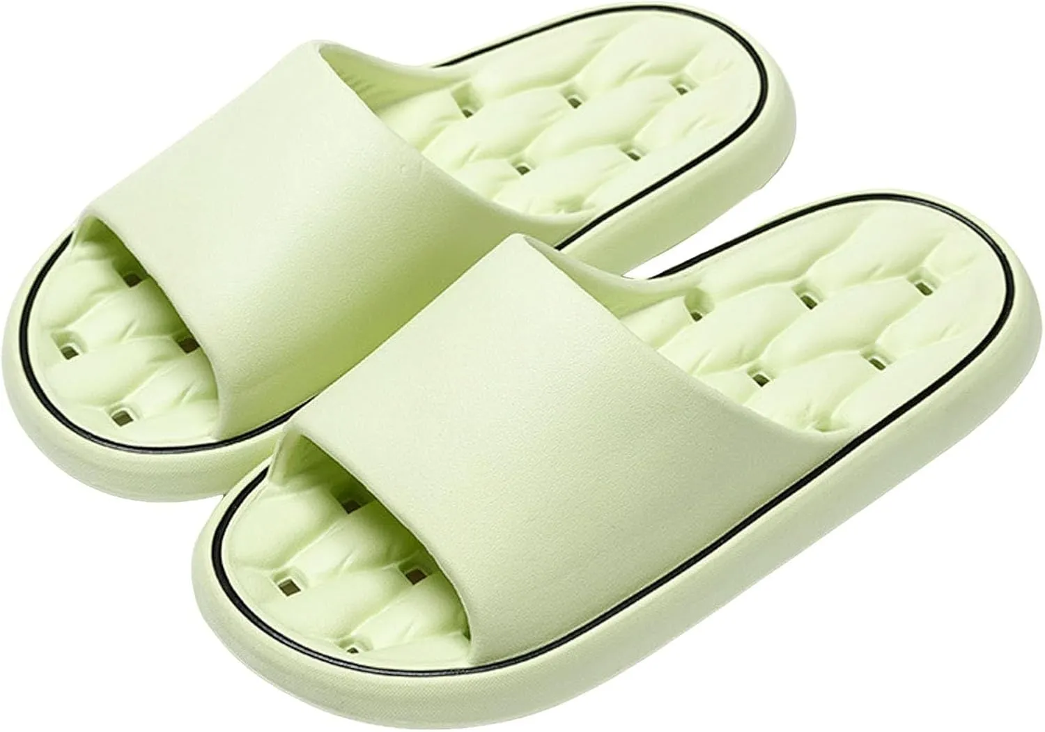 Same Couple Bathroom for Men and Women Leaking Water Soft Bottom Comfortable Bathing at Womens Slippers