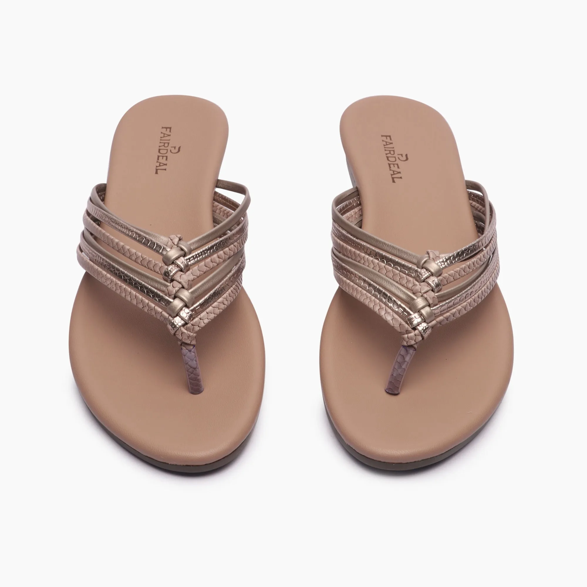 Split Strapped Flats