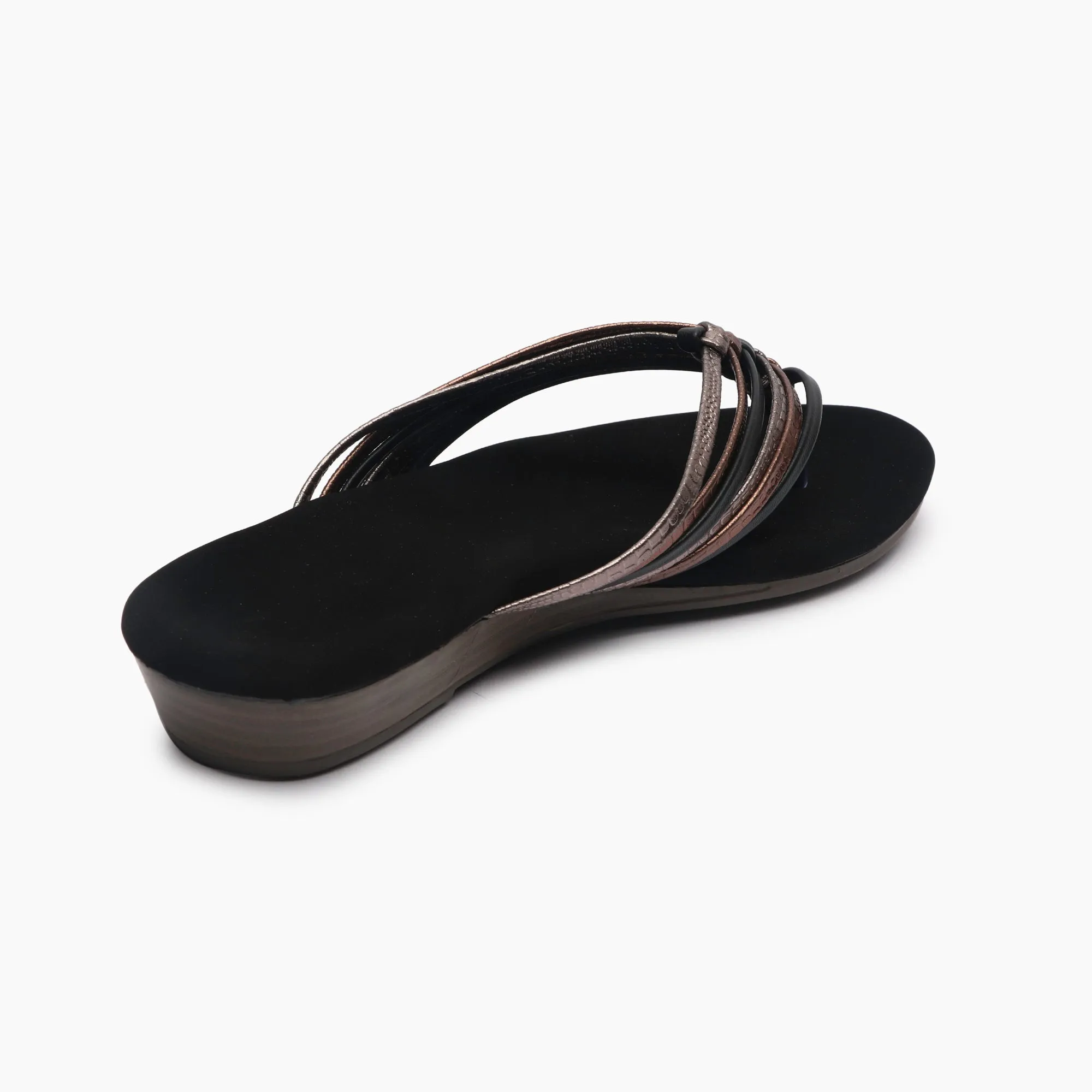 Split Strapped Flats