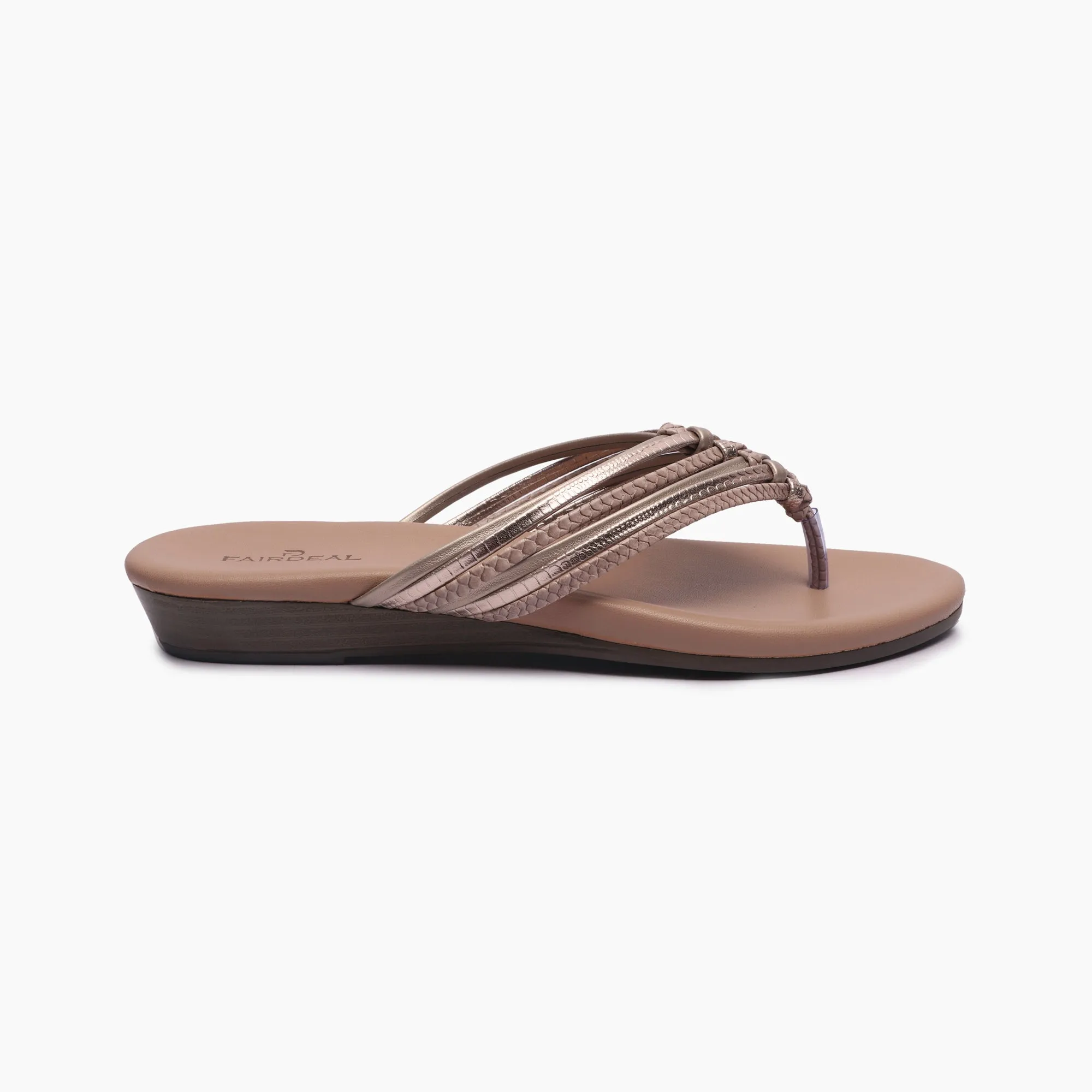 Split Strapped Flats