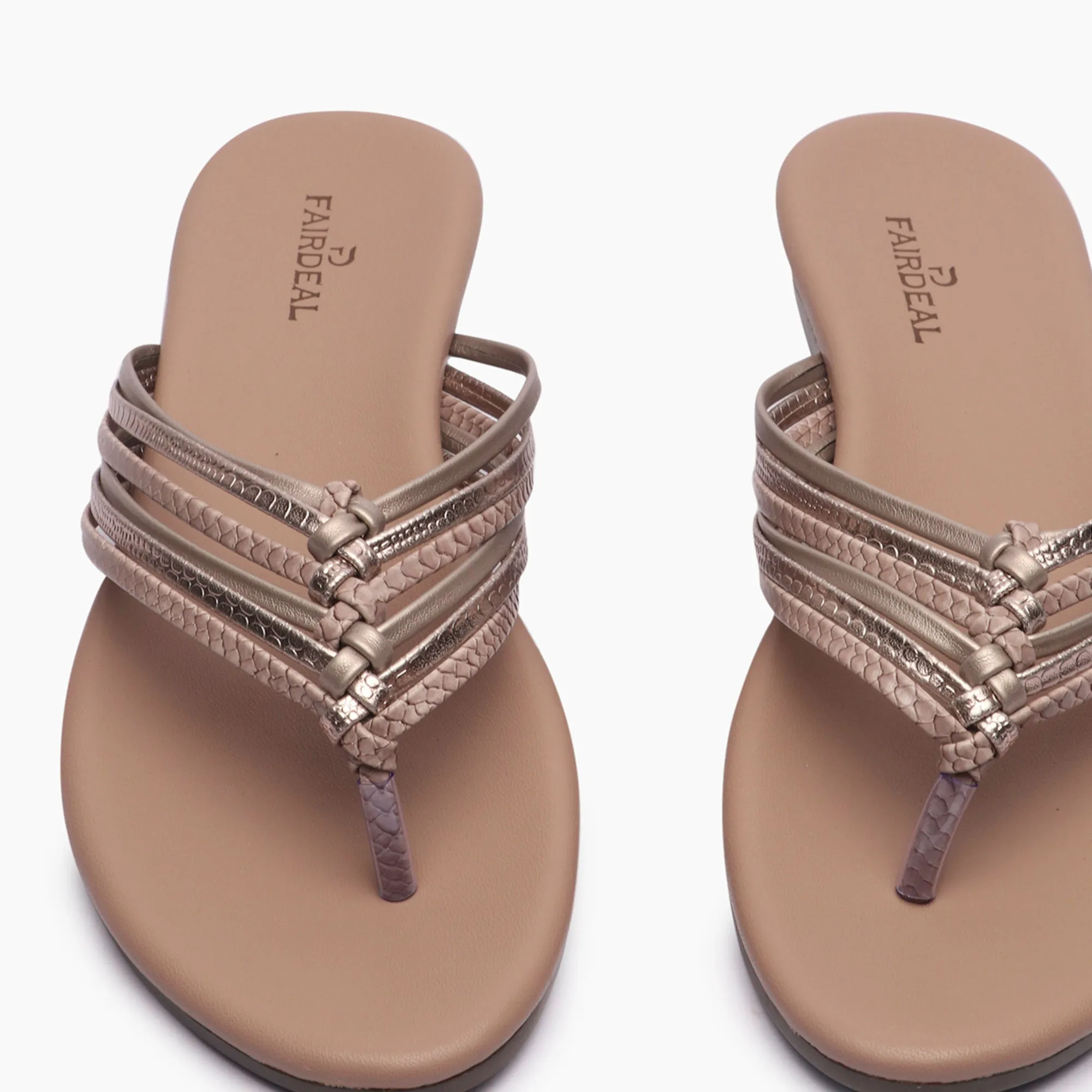 Split Strapped Flats