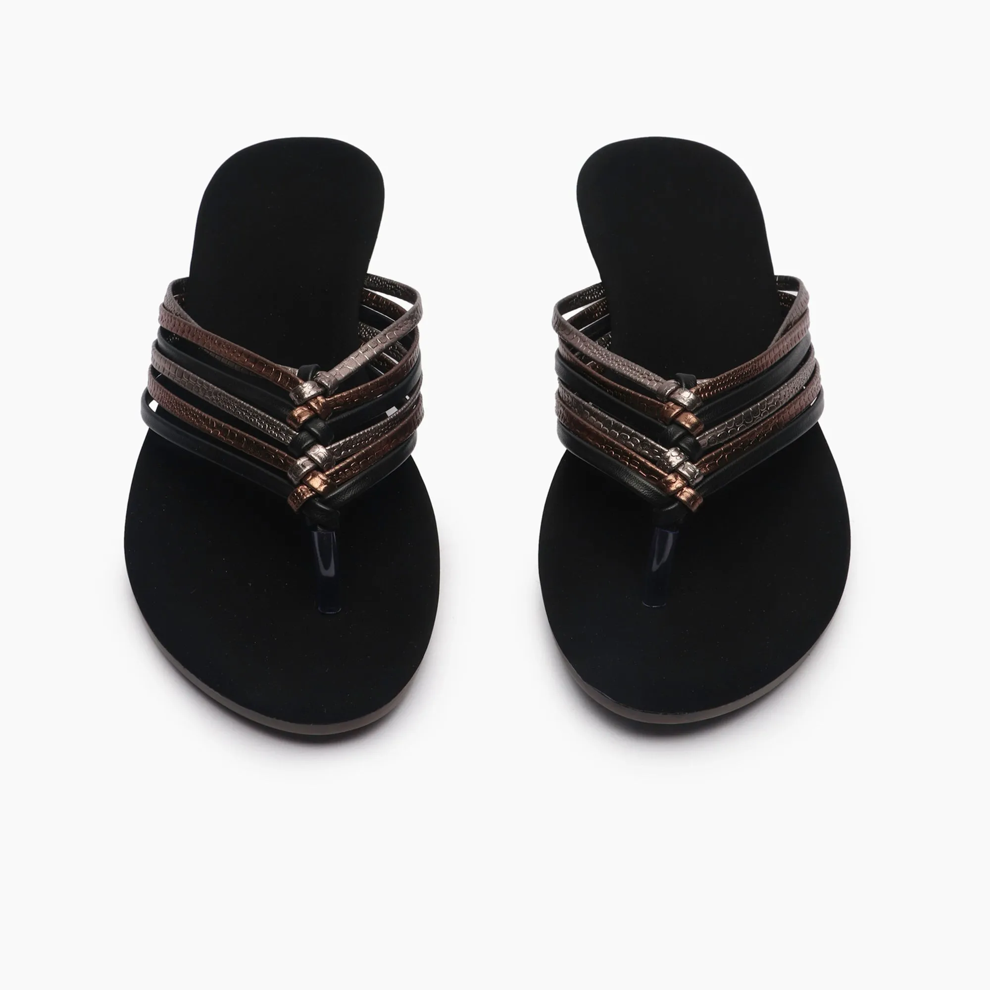 Split Strapped Flats