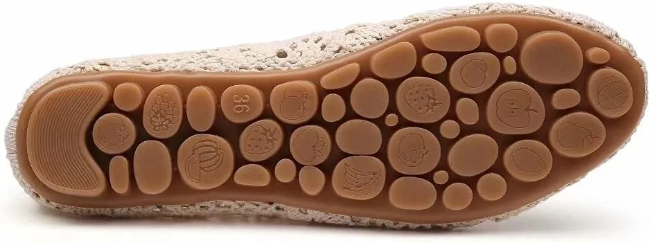 Stunner Women's Cut Out Breathable Lace Ballet Flats