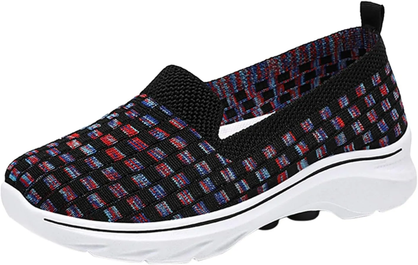 Summer Shoes for Women 2024 Flat Slip On Go Knit Tennis Flats Breathable Soft Ballet Shoes Comfortable Driving Walking Shoes