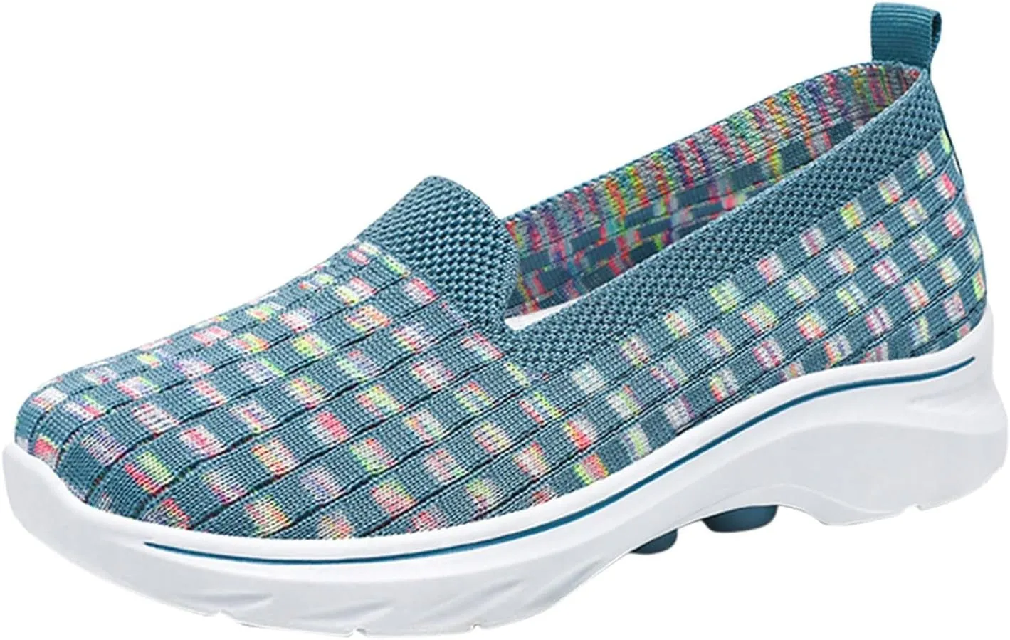 Summer Shoes for Women 2024 Flat Slip On Go Knit Tennis Flats Breathable Soft Ballet Shoes Comfortable Driving Walking Shoes